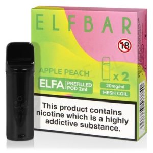 APPLE PEACH ELF BAR ELFA PREFILLED POD